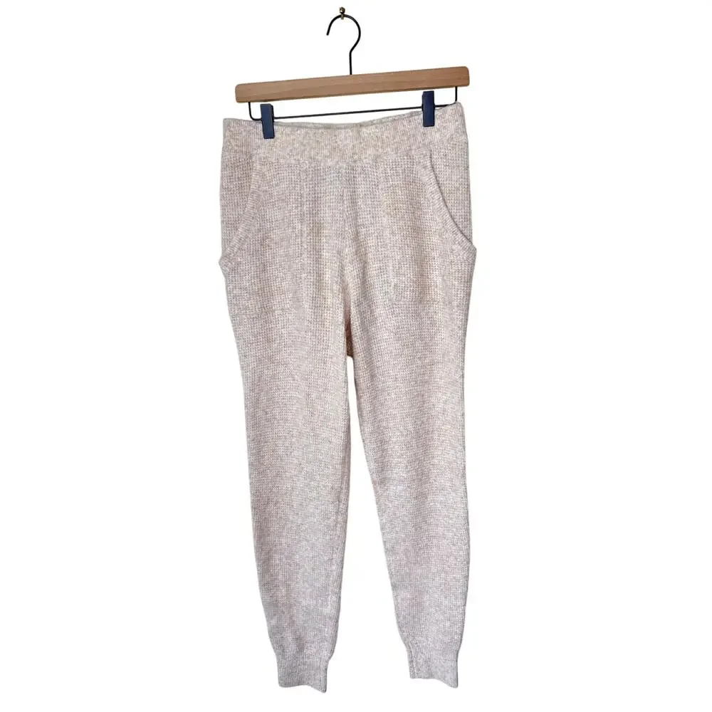 HATCH The Cozy Waffle Visitor Hoodie (M) + Maternity Jogger (S) Oatmeal Mélange - Picture 8 of 13